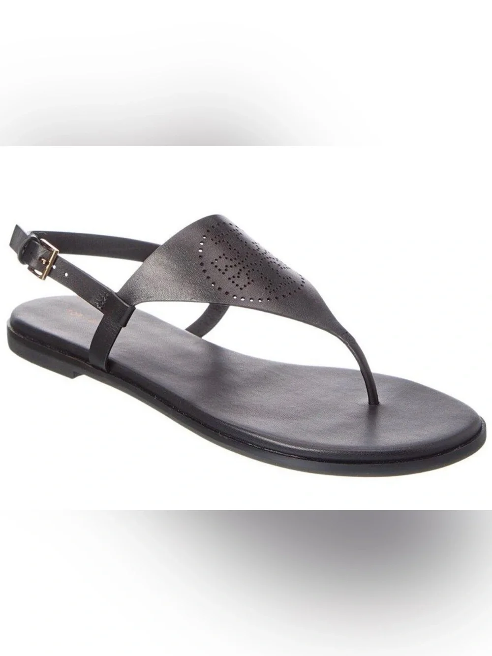 Tory Burch Perforated T Strap Sandal. Ladies 8.5